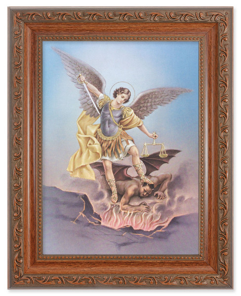 St. Michael 6x8 Print Under Glass - #161 Frame