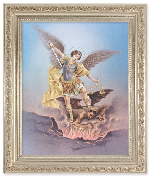 St. Michael 8x10 Framed Print Under Glass - #164 Frame