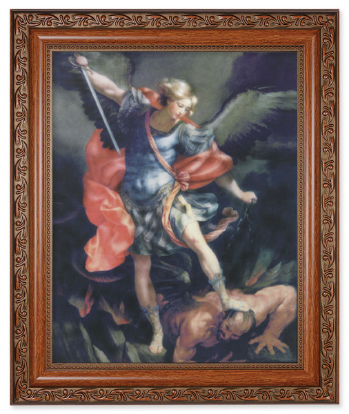 St. Michael 8x10 Framed Print Under Glass - #161 Frame
