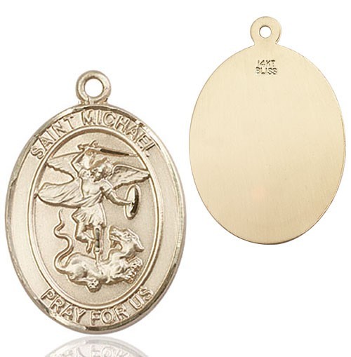 St. Michael Medal - 14K Solid Gold