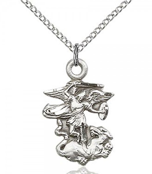 St. Michael The Archangel Medal - Sterling Silver