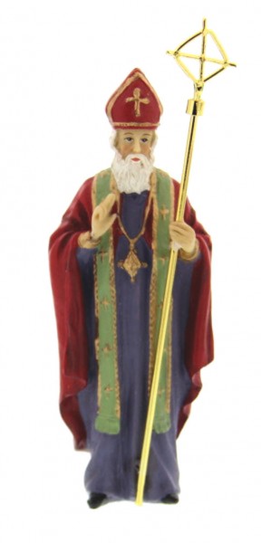 St. Nicholas Statue 4&quot; - Multi-Color