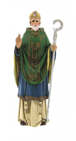 St. Patrick Statue 4.25&quot; - Green
