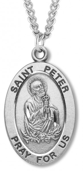 St. Peter Medal Sterling Silver - Sterling Silver