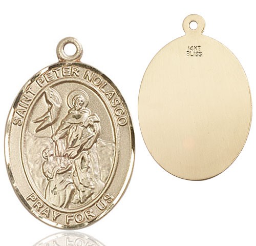 St. Peter Nolasco Medal - 14K Solid Gold