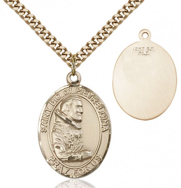 St. Pio Medal - 14KT Gold Filled