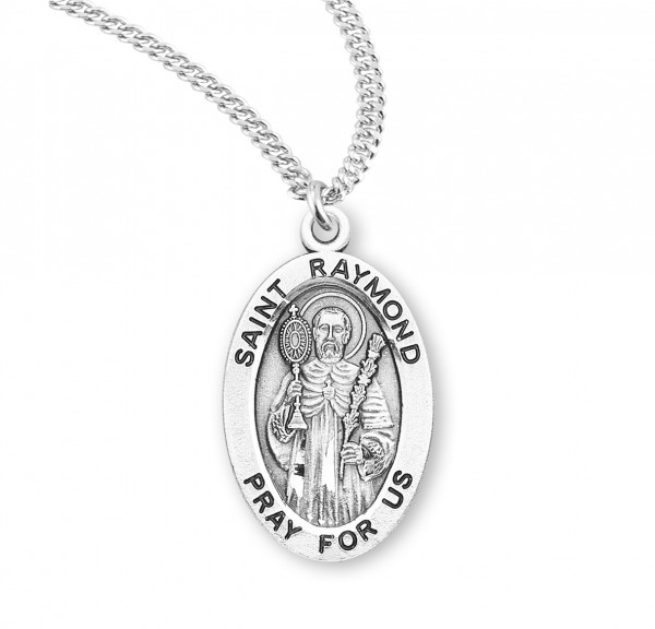 Women's St. Raymond Oval Medal - Sterling Silver