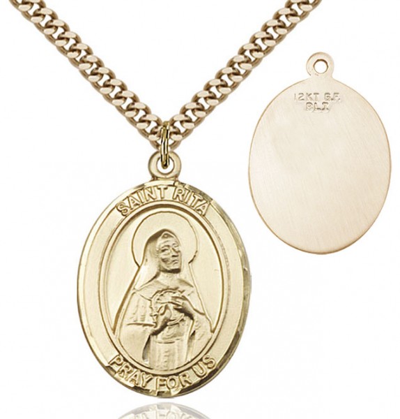 St. Rita of Cascia Medal - 14KT Gold Filled