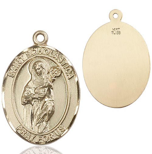 St. Scholastica Medal - 14K Solid Gold