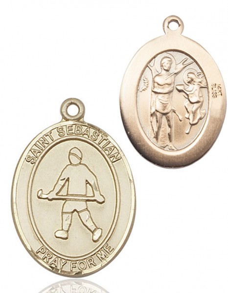 St. Sebastian Field Hockey Medal - 14K Solid Gold