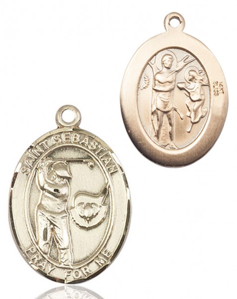 St. Sebastian Golf Medal - 14K Solid Gold