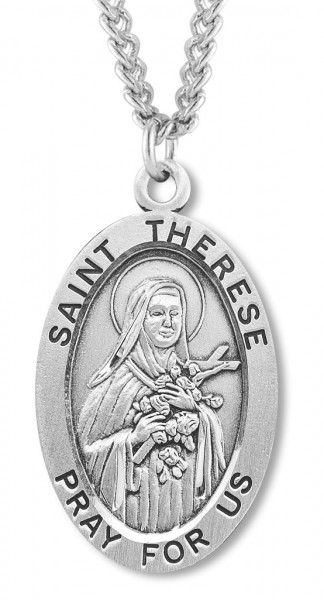 St. Therese Medal Sterling Silver - Sterling Silver