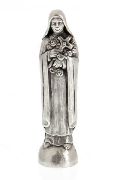 St Therese Pocket Statue with Holy Card - Multi-Color