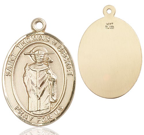 St. Thomas Becket Medal - 14K Solid Gold
