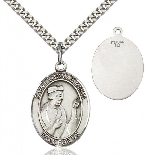St. Thomas More Medal - Sterling Silver