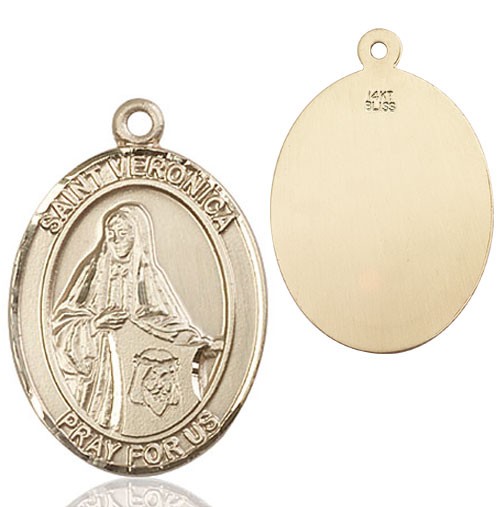 St. Veronica Medal - 14K Solid Gold