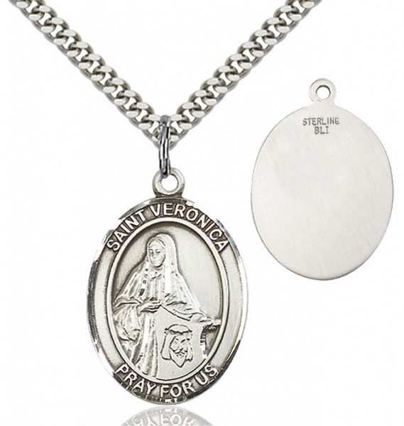St. Veronica Medal - Sterling Silver