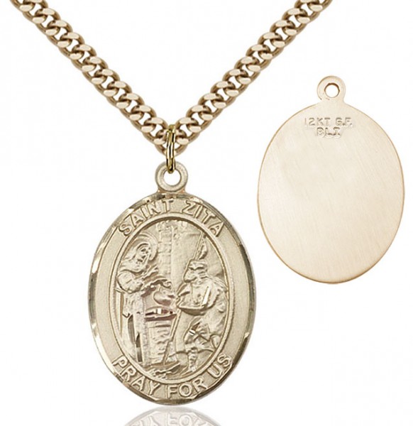 St. Zita Medal - 14KT Gold Filled