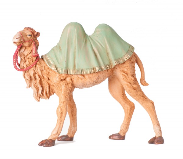 Standing Camel Nativity Statue - 12&quot; scale - Multi-Color
