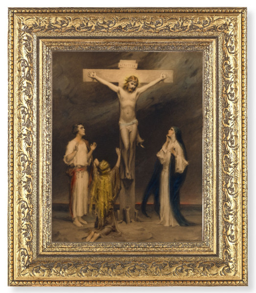 The Crucifixion of Christ 8x10 Framed Print Under Glass - #115 Frame