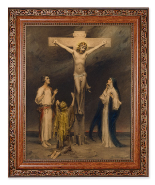 The Crucifixion of Christ 8x10 Framed Print Under Glass - #161 Frame