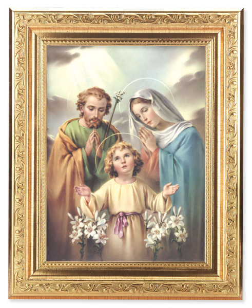 The Holy Family by Simeone 6x8 Print Under Glass - #162 Frame