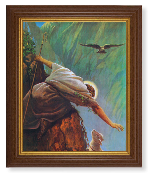 The Lost Sheep by Hook 8x10 Textured Artboard Dark Walnut Frame - #112 Frame