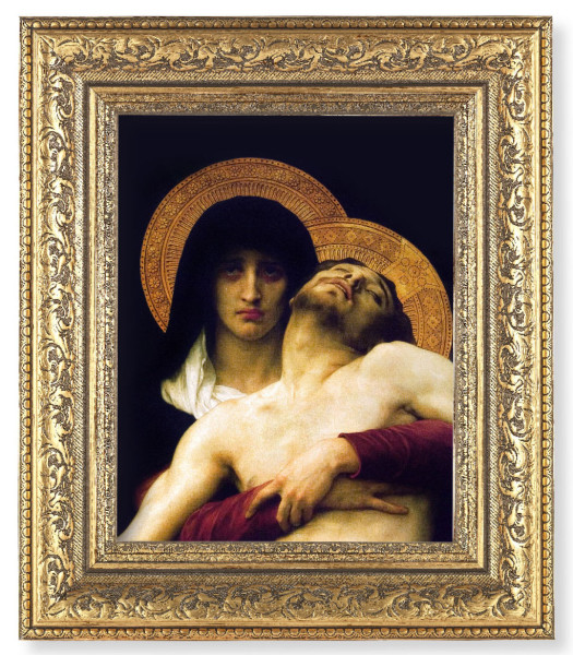 The Pieta 8x10 Framed Print Under Glass - #115 Frame