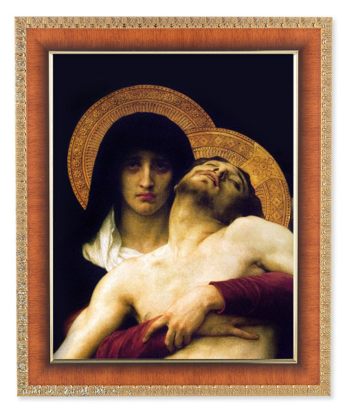 The Pieta 8x10 Framed Print Under Glass - #122 Frame