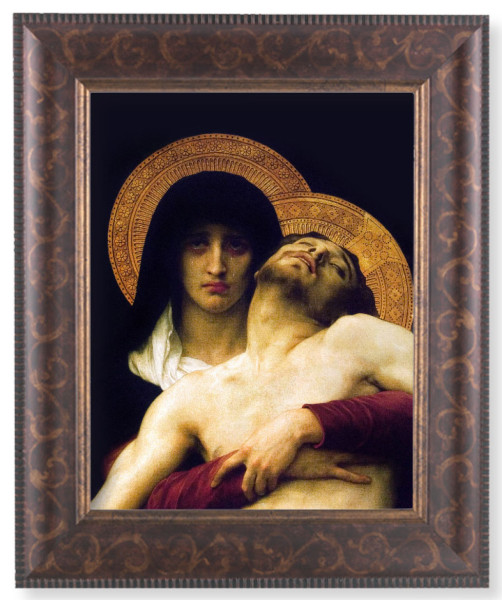 The Pieta 8x10 Framed Print Under Glass - #124 Frame