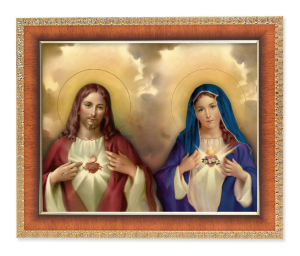 The Sacred Hearts 8x10 Framed Print Under Glass - #122 Frame