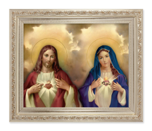 The Sacred Hearts 8x10 Framed Print Under Glass - #164 Frame
