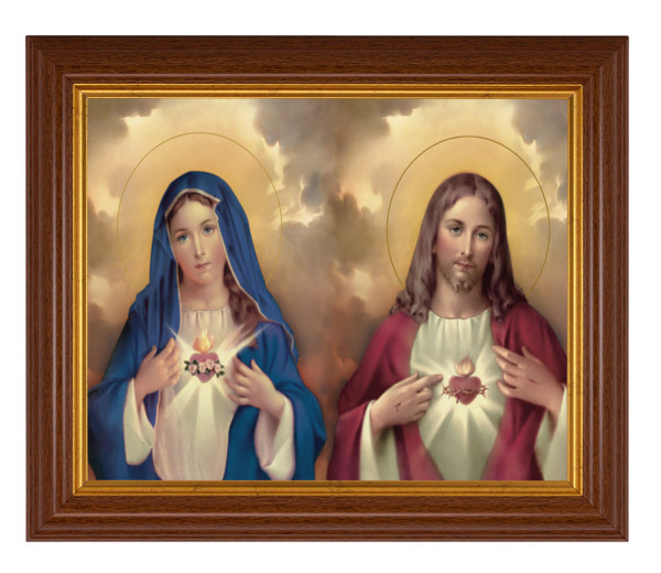 The Sacred Hearts 8x10 Textured Artboard Dark Walnut Frame - #112 Frame