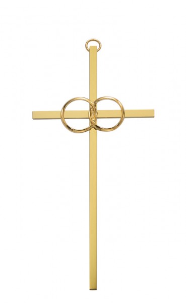 Wedding Cross 8&quot; - Gold