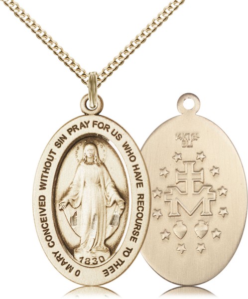 Women's Miraculous Simple Necklace - Gold Filled