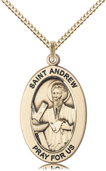 Women's St. Andrew of Scotland Necklace - Gold Filled