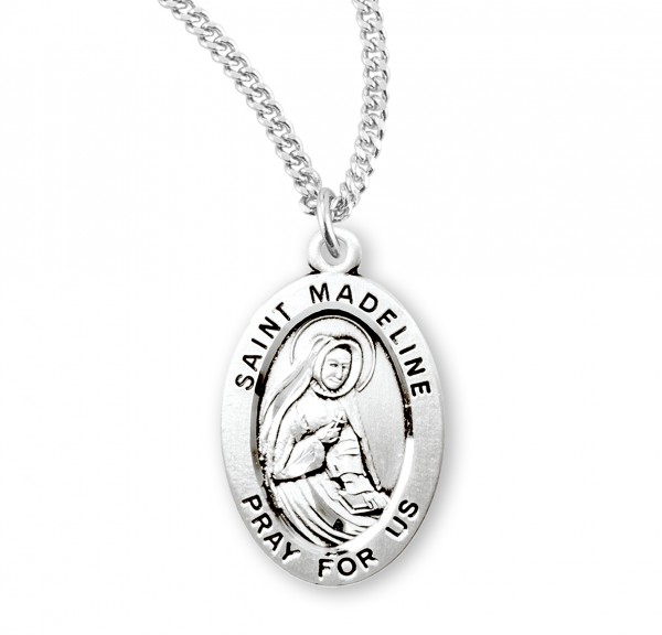 Women's St. Madeline Oval Medal - Sterling Silver