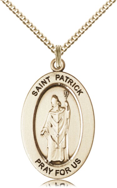 Women's St. Patrick of Ireland Necklace - Gold Filled