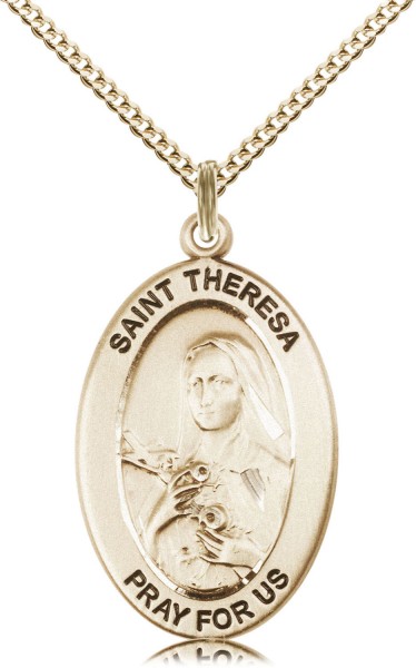 Women's St. Theresa of Foreign Missions Necklace - Gold Filled