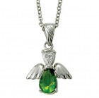Angel Wing Birthstone Necklace