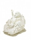 Baby Jesus in Cradle - White 27
