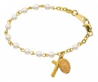 Baby Rosary Bracelet with Pearls