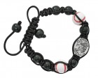 Baseball Bracelet with Saint Sebastian Medal