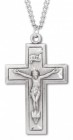 Beveled Edge Crucifix with 20