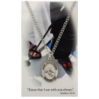 Boys St. Christopher Skier Medal with Prayer Card