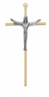 Brass Risen Christ Crucifix - 7"H