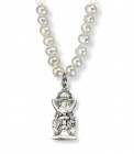 Chalice and Pearls First Communion Necklace