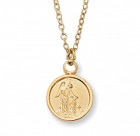 Child Size Guardian Angel Goldtone Medal