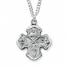Child Size Sterling Silver 4-Way Medal