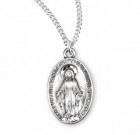 Girl's Smooth Border Miraculous Medal